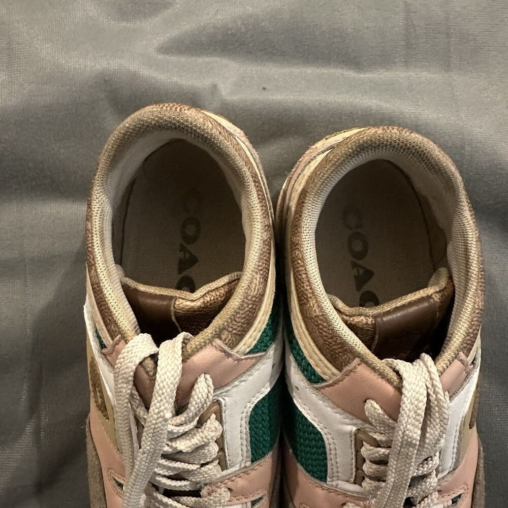 Coach City Sole Sneaker Women’s 6B Mid Top G5557 Multicolor Suede Leather Lace - Picture 14 of 15